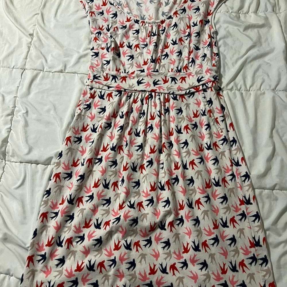 Boden Red and Black Sleeveless Sundress